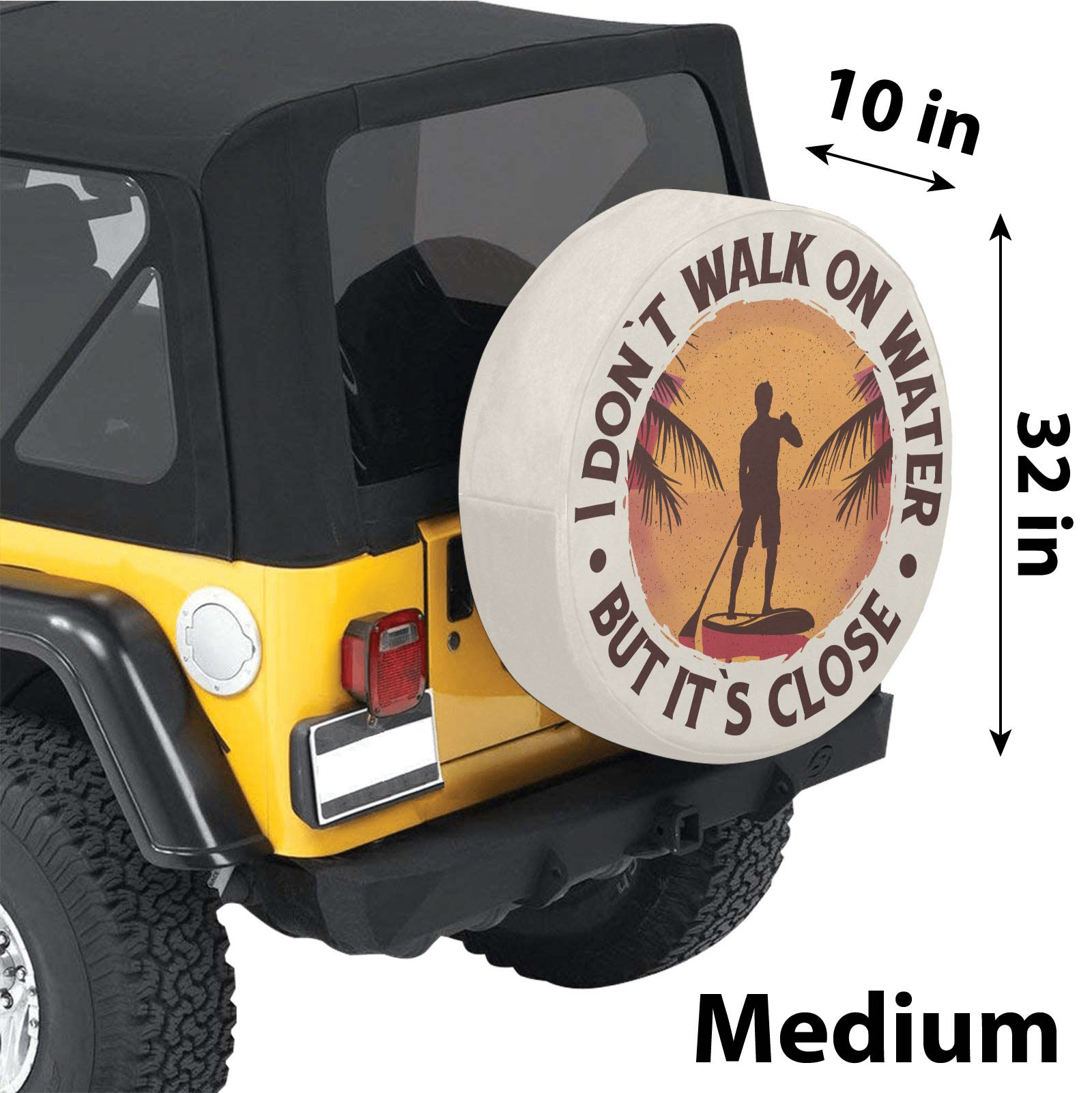Paddle Boarding Man Spare Tire Cover ™ - Image 3