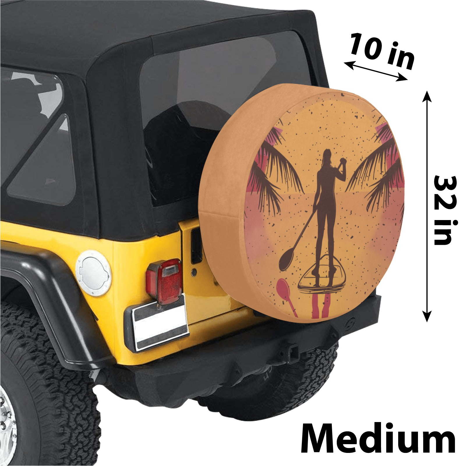 Standup Paddle Girl Spare Tire Cover ™ - Image 3