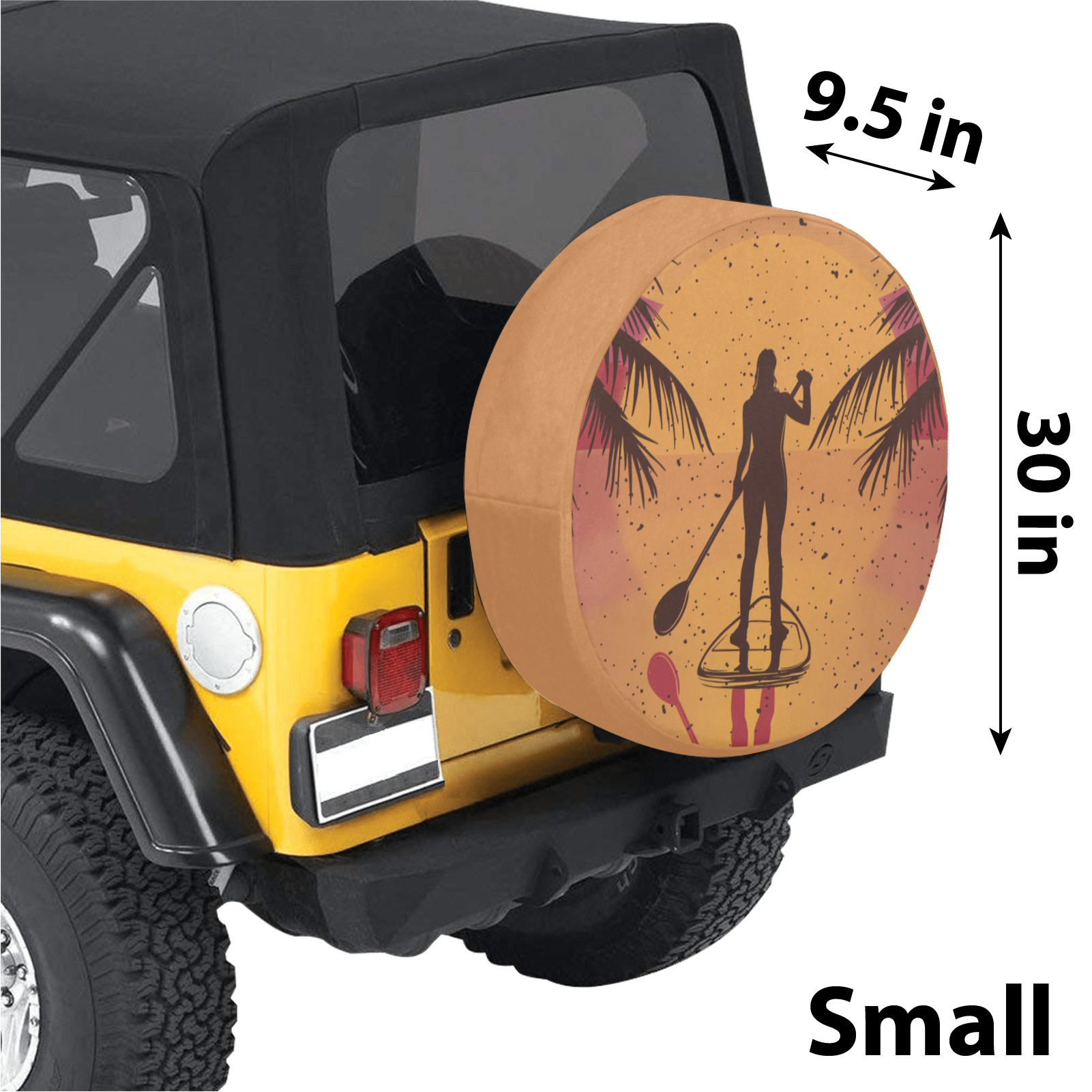 Standup Paddle Girl Spare Tire Cover ™ - Image 2