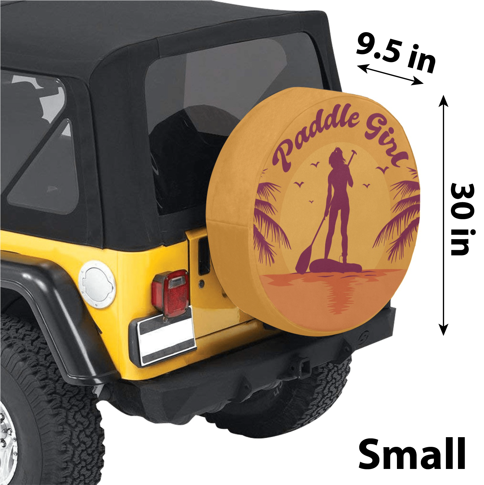 Standup Paddle Girl Spare Tire Cover ™ - Image 2