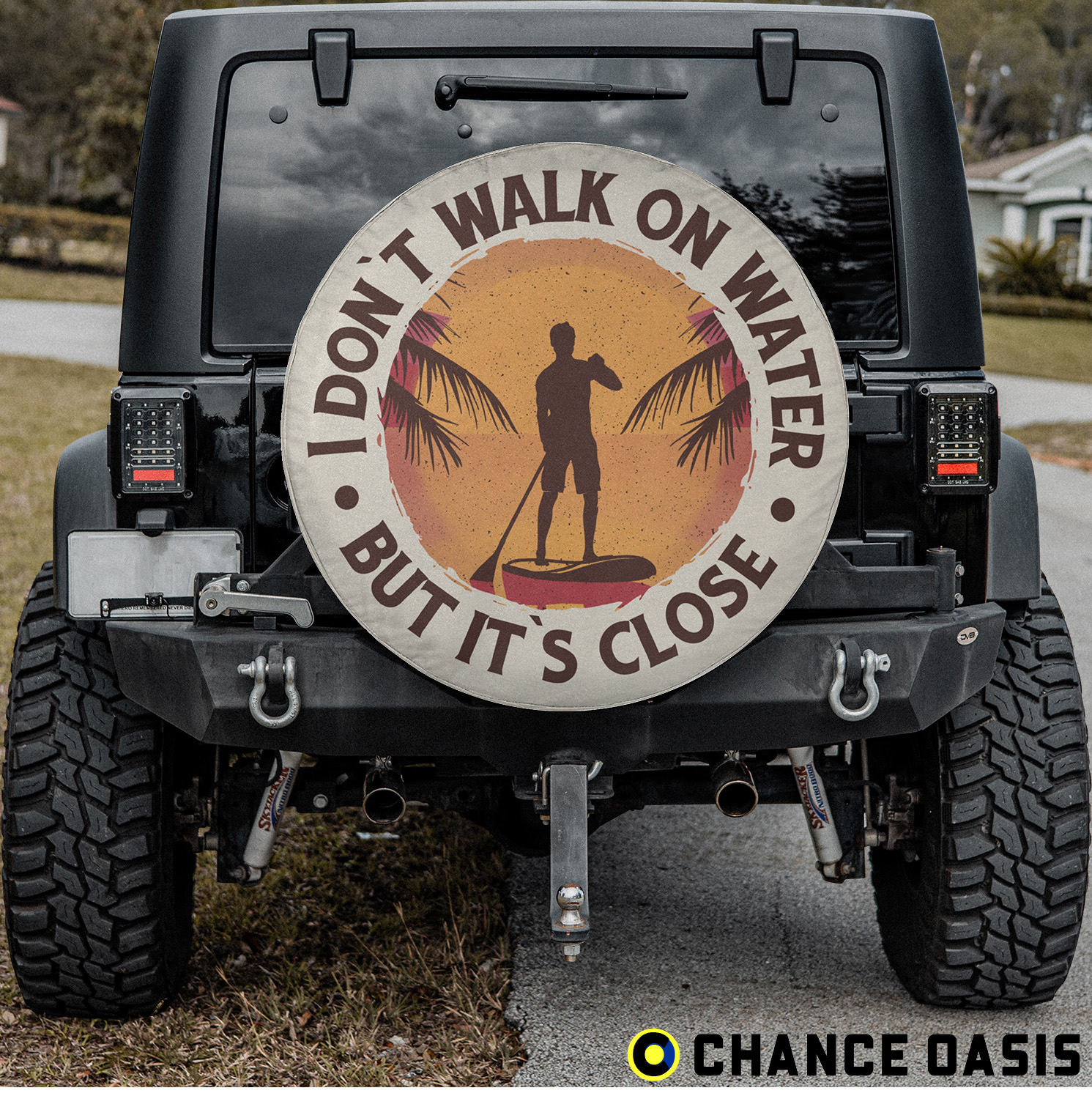 Paddle Boarding Man Spare Tire Cover ™